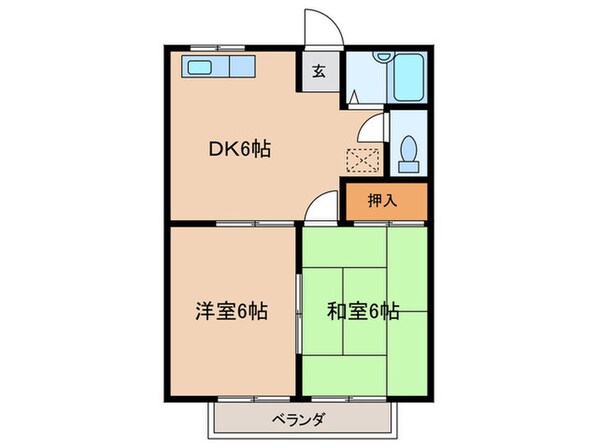 Ｋハイツの物件間取画像